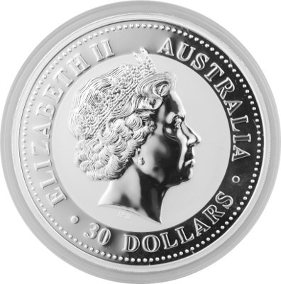 1 kg Silbermünze – Kookaburra 2009 – Umlaufware