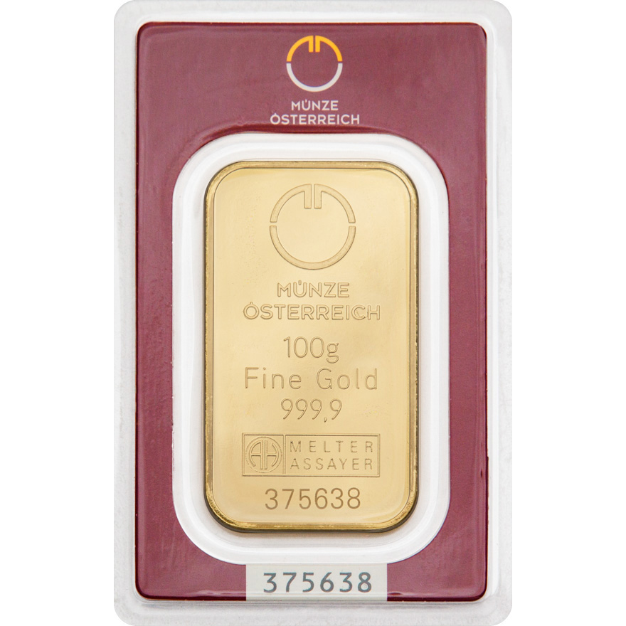 100g Goldbarren Münze Österreich - Umlaufware