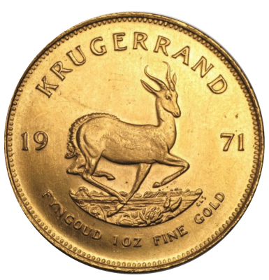 Krügerrand Goldmünze 1 Unze Jahrgang 1971