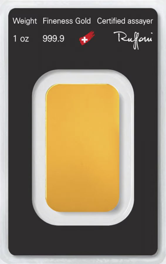 1 Unze Goldbarren Argor Heraeus - Umlaufware