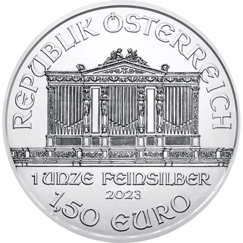 Wiener Philharmoniker Silbermünze 1 Unze (Abgabe in Tubes á 20 Stk)
