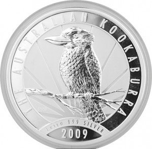 1 kg Silbermünze – Kookaburra 2009 – Umlaufware
