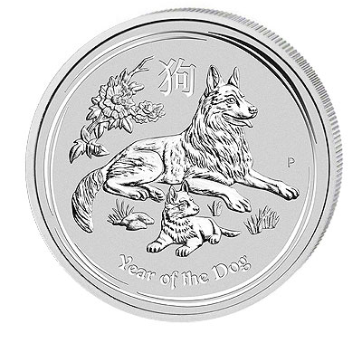1 kg Silbermünze – Year of the Dog 2018 – Umlaufware