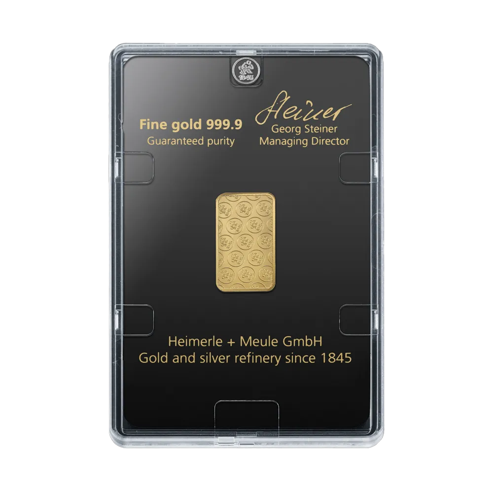 5g Goldbarren Heimerle & Meule - Umlaufware