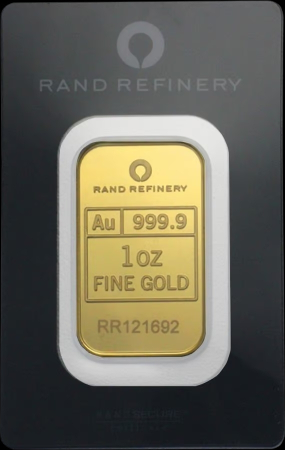 31,1g Goldbarren Rand Refinery - Elefanten- Umlaufware