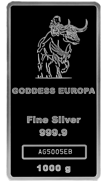 1 kg Silber Göttin Europa Münzbarren 2023